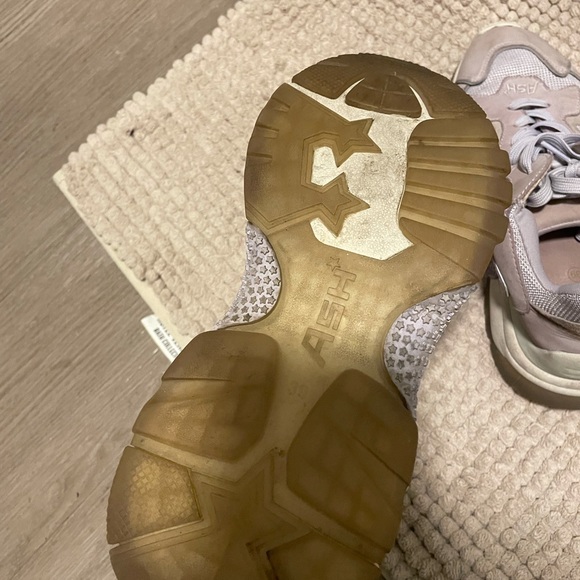 Sneakers, white purple. Brand ASH. Size 9 - Picture 3 of 3